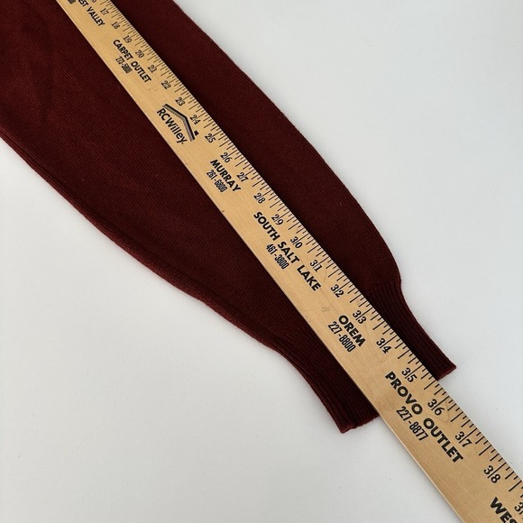 Vintage Brooks Brothers Cashmere Sweater 46 Burgundy Red Made Great Britain XL - Picture 9 of 10